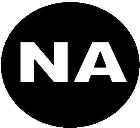 Big Text: "NA" - short for Narcotics Anonymous